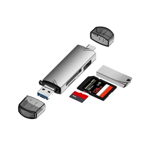 Portable 2 in 1 OTG Card Reader Type C