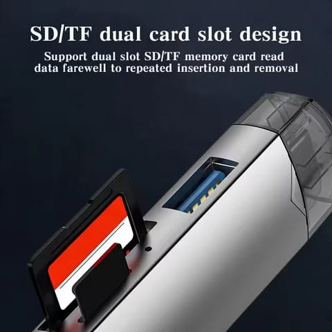 Portable 2 in 1 OTG Card Reader Type C
